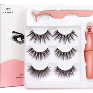 FAUX CILS MAGNÉTIQUE + EYELINER (3 paires)